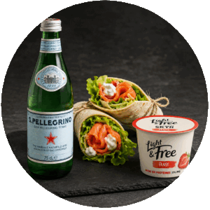 menu wraps saumon
